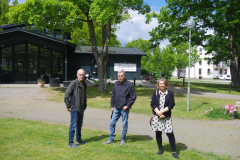 Göran (SM7HQD), Arnold (SM7CRO) Carina (XYL/SM7NST).